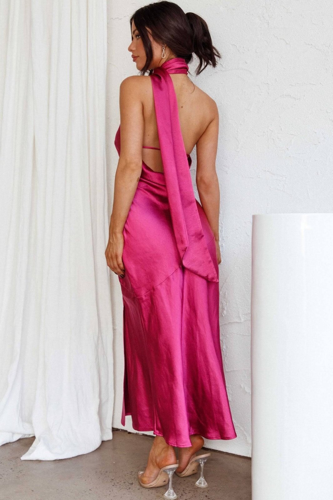 Luxe Silk Midi Dress