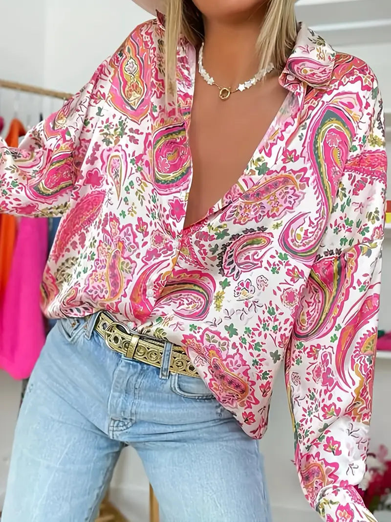 Paisley Flatter-Fit Blouse