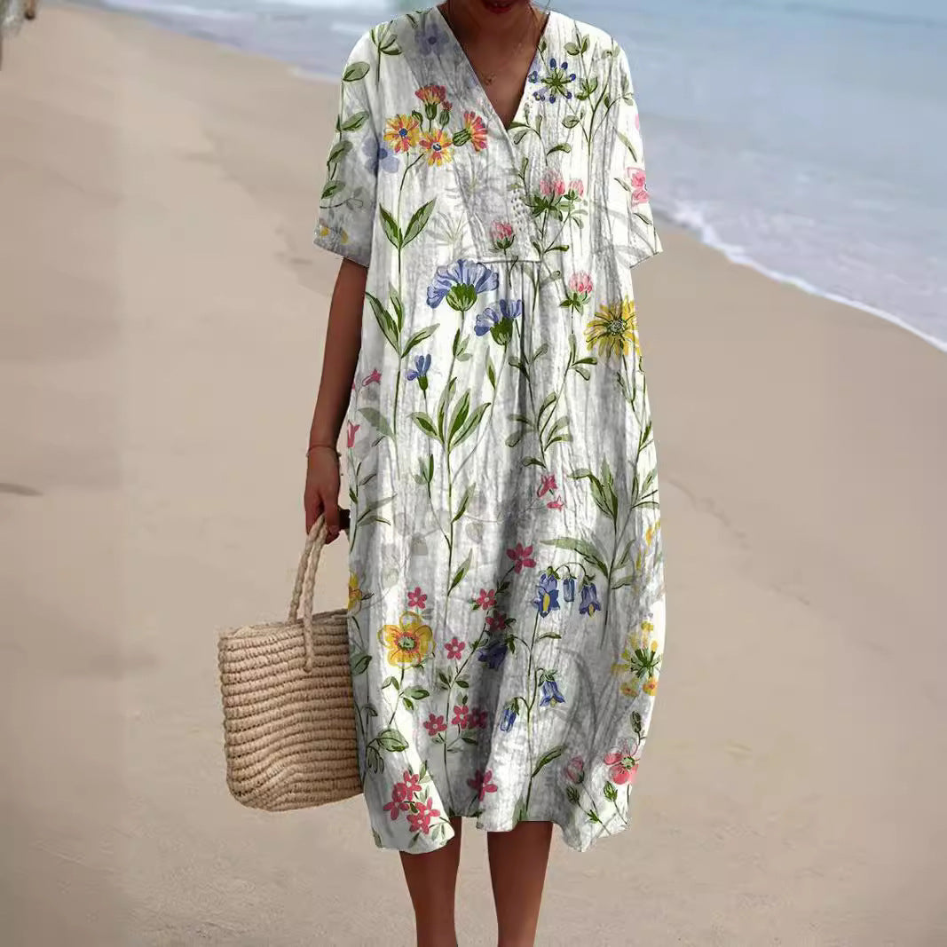 Radiant Floral Summer Dress