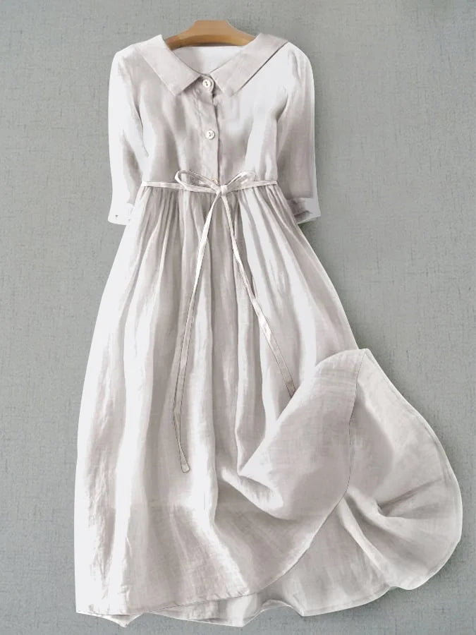 Flattering Waist-Tie Dress