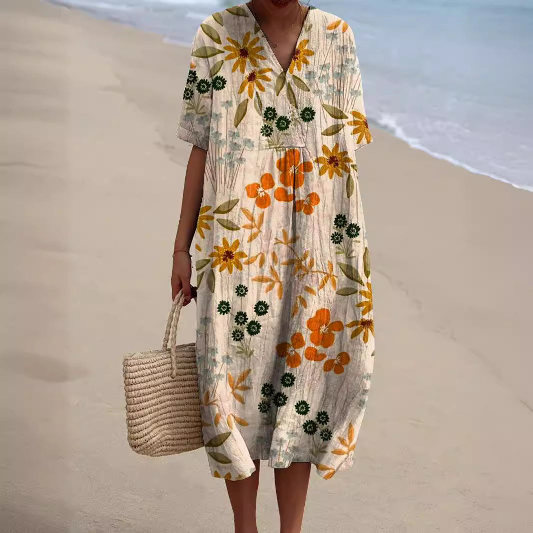 Radiant Floral Summer Dress