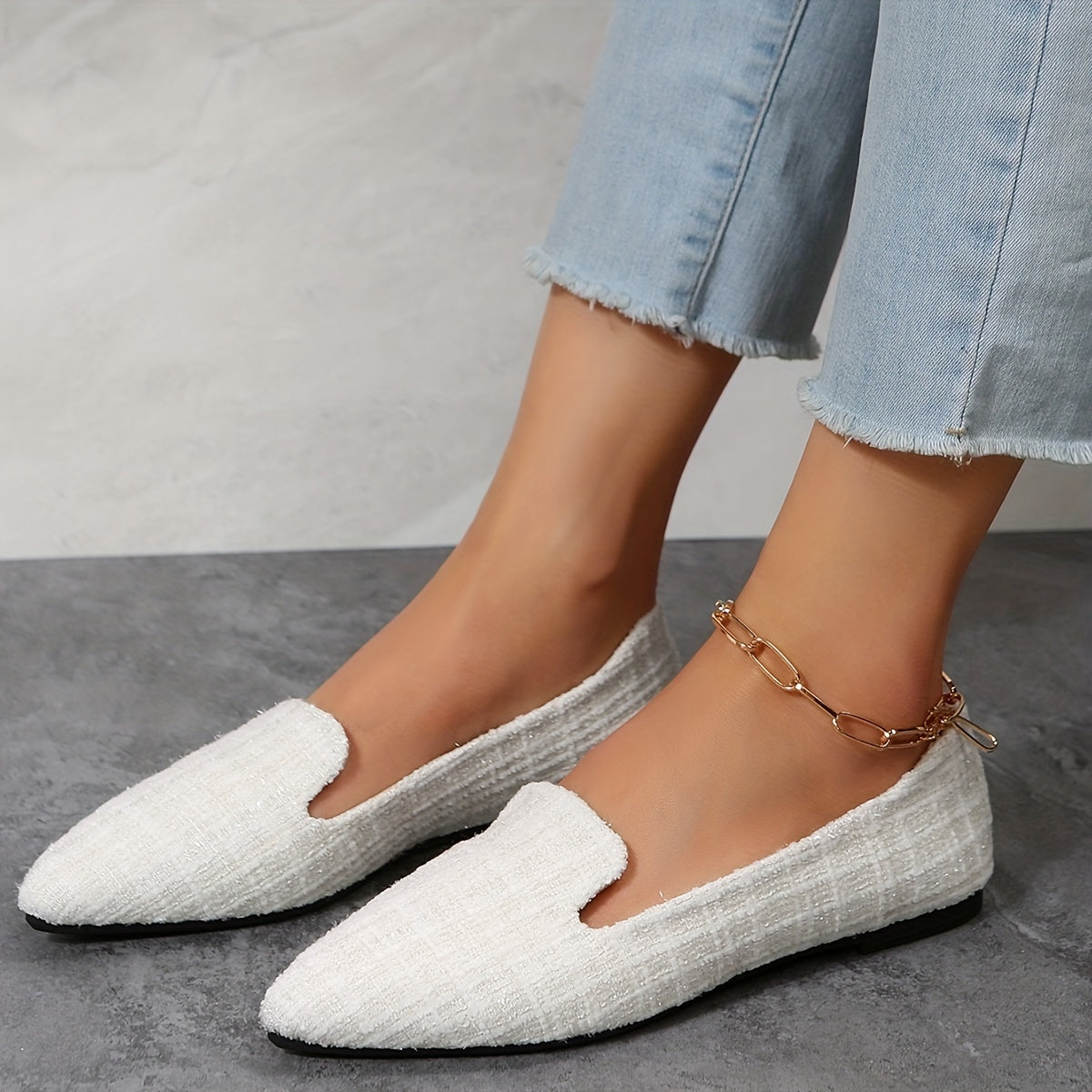 Easy-Care Plaid Flats