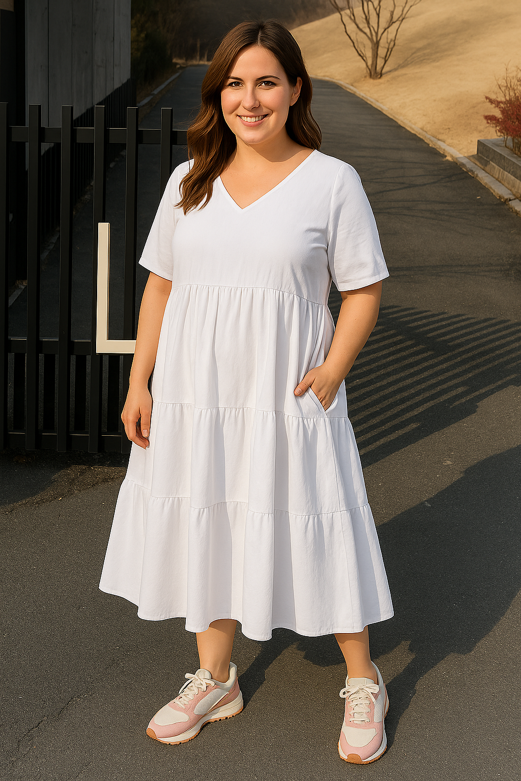 Flowy-Elegance Tiered Dress