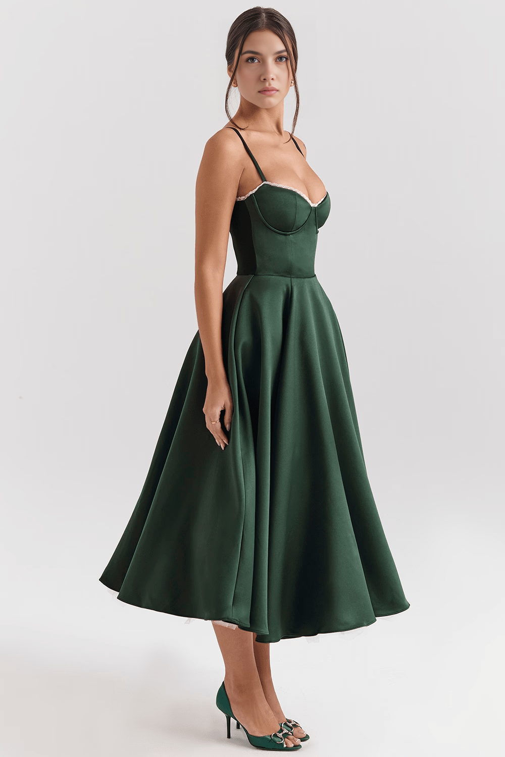 Elegant-Sculpting Midi Dress