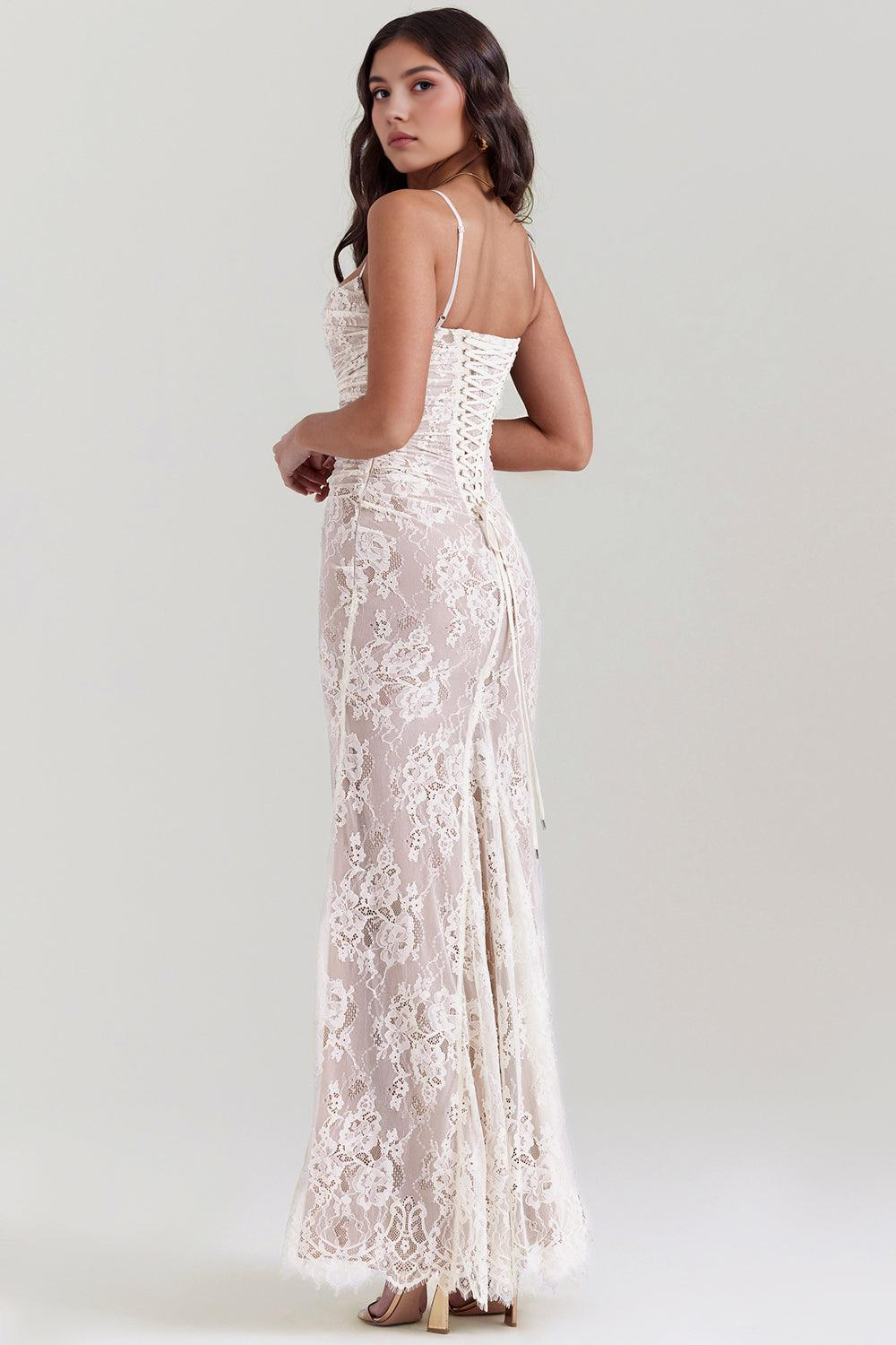 Radiant Elegance Lace Maxi Dress