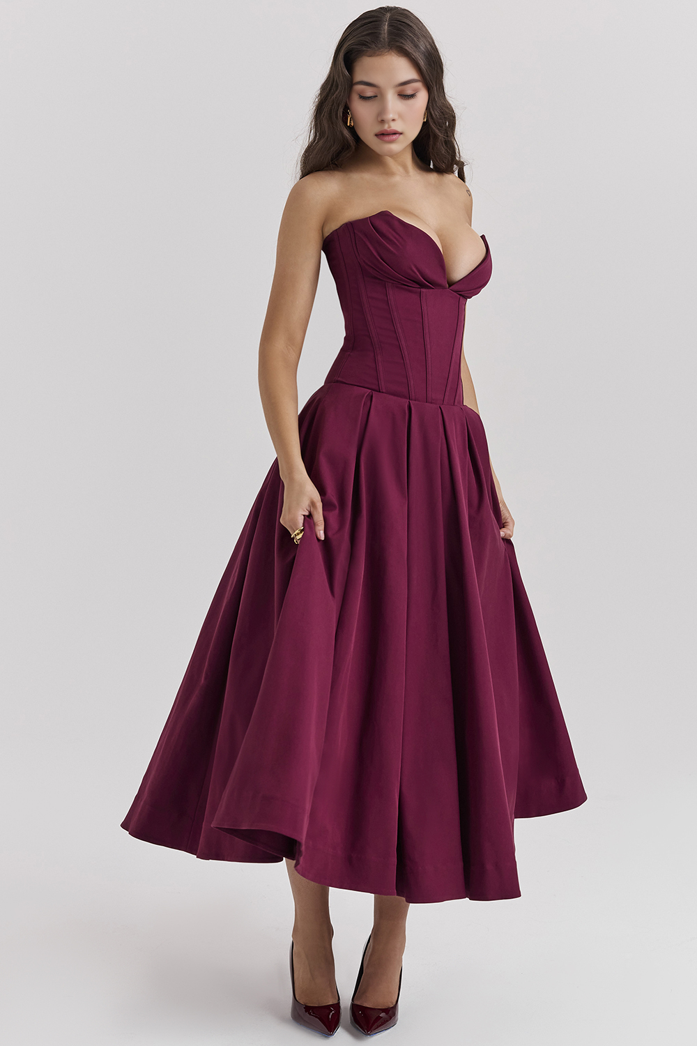 Elegance Tulle Midi Dress