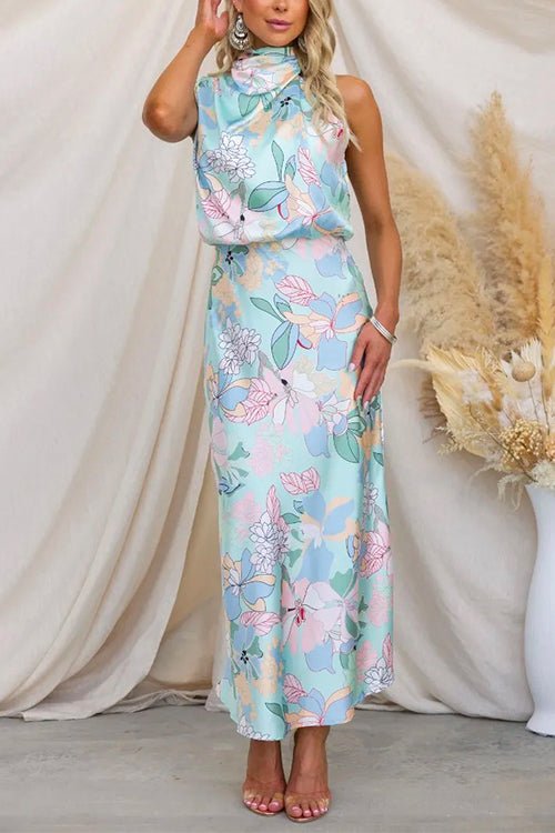 Elegant Satin Maxi Dress
