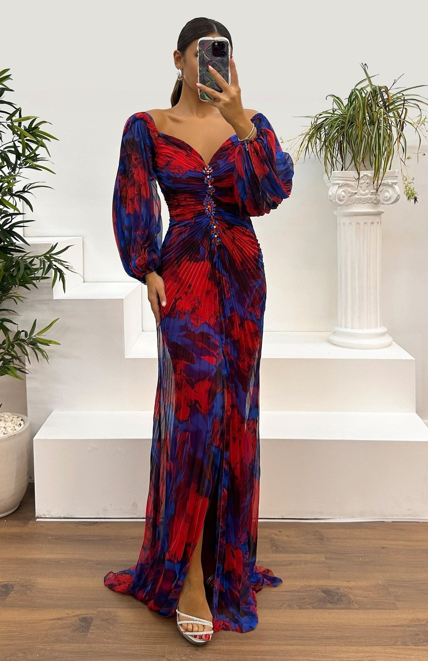 Elegant Sculpting V-Neck Dress