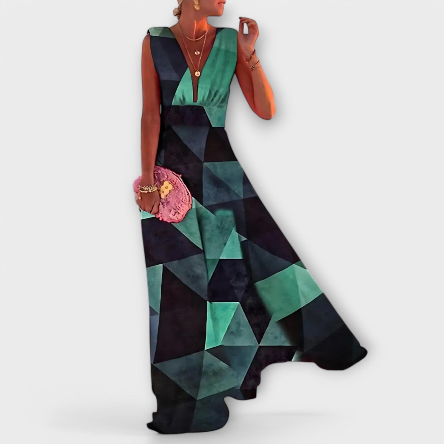 Emilia Airy-Print Summer Dress