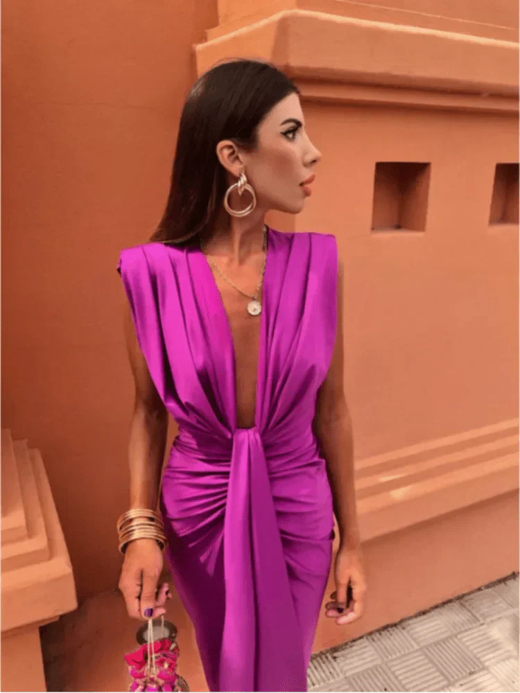 Luxe Satin Evening Dress