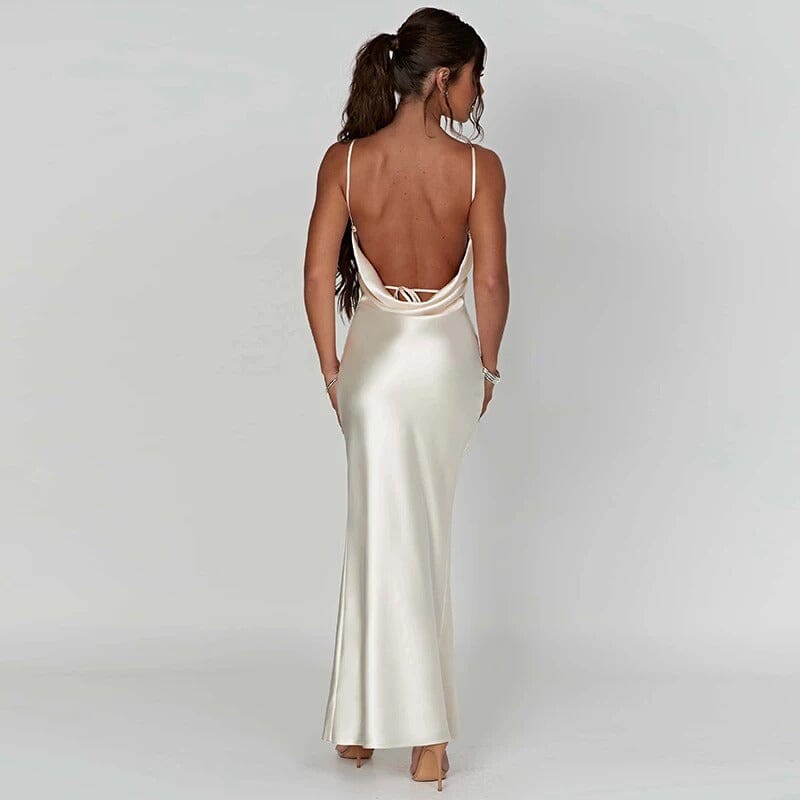 Satin Shine Maxi Dress