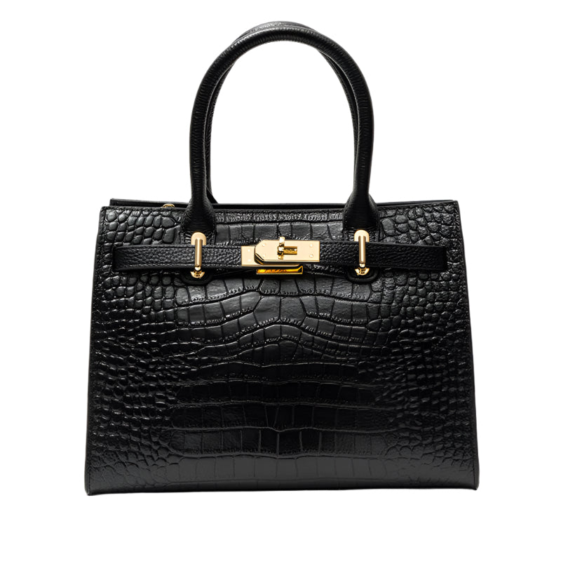 Day-to-Night Leather Handbag