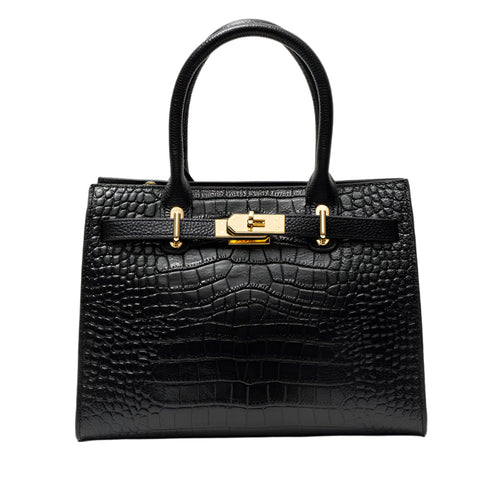 Day-to-Night Leather Handbag