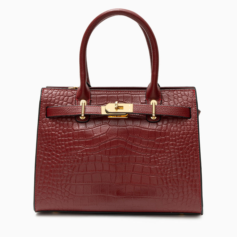 Day-to-Night Leather Handbag