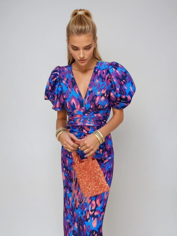 Arielle Sculptural Floral Dress