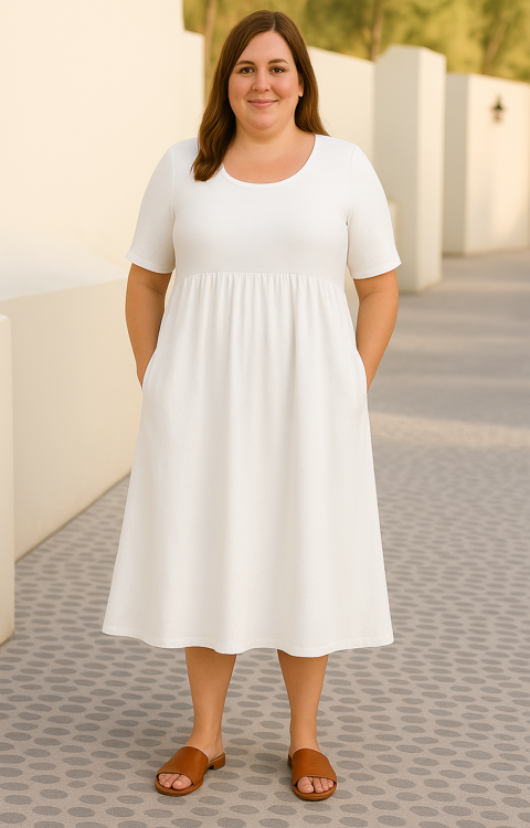 Everyday-Comfort Midi Dress
