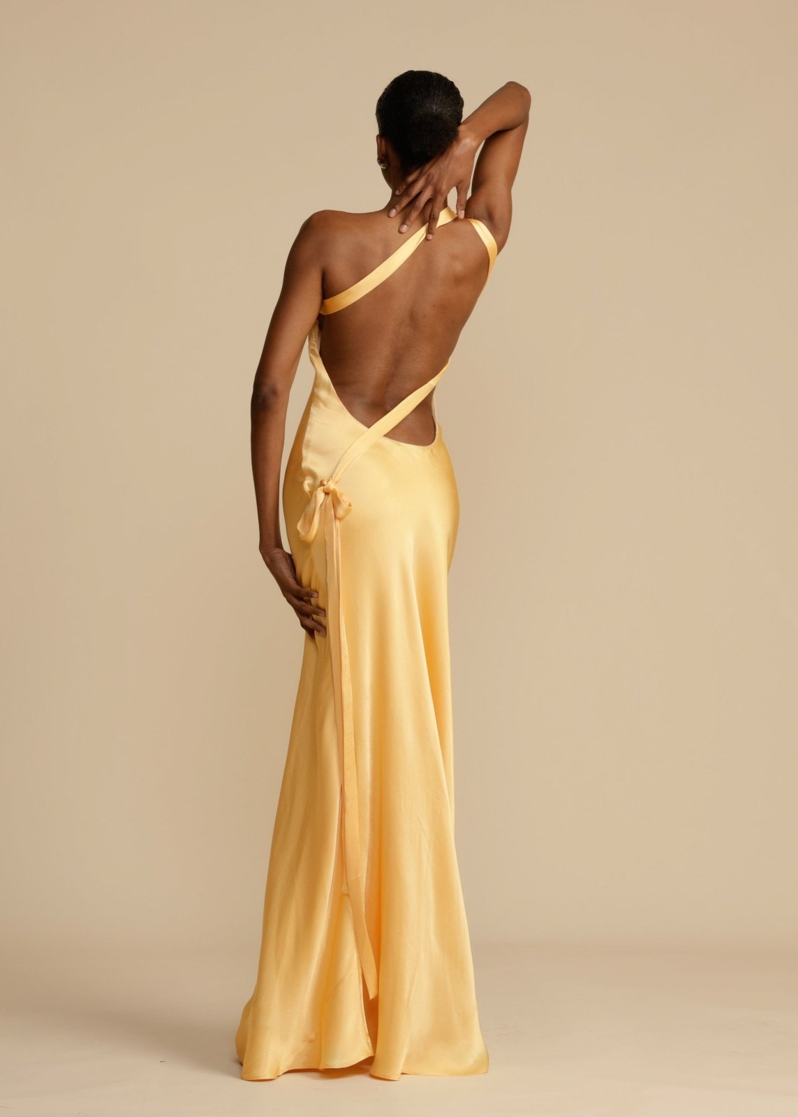 Silk Maxi Dress with Elegant Straps