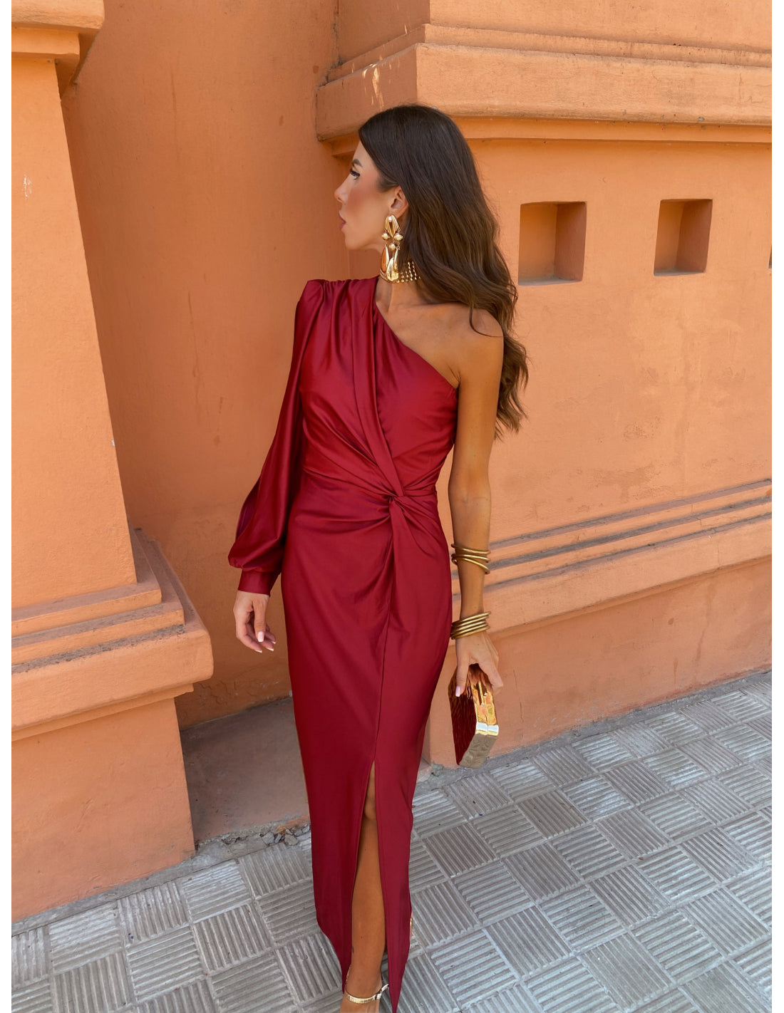 Glam-One-Shoulder Dress