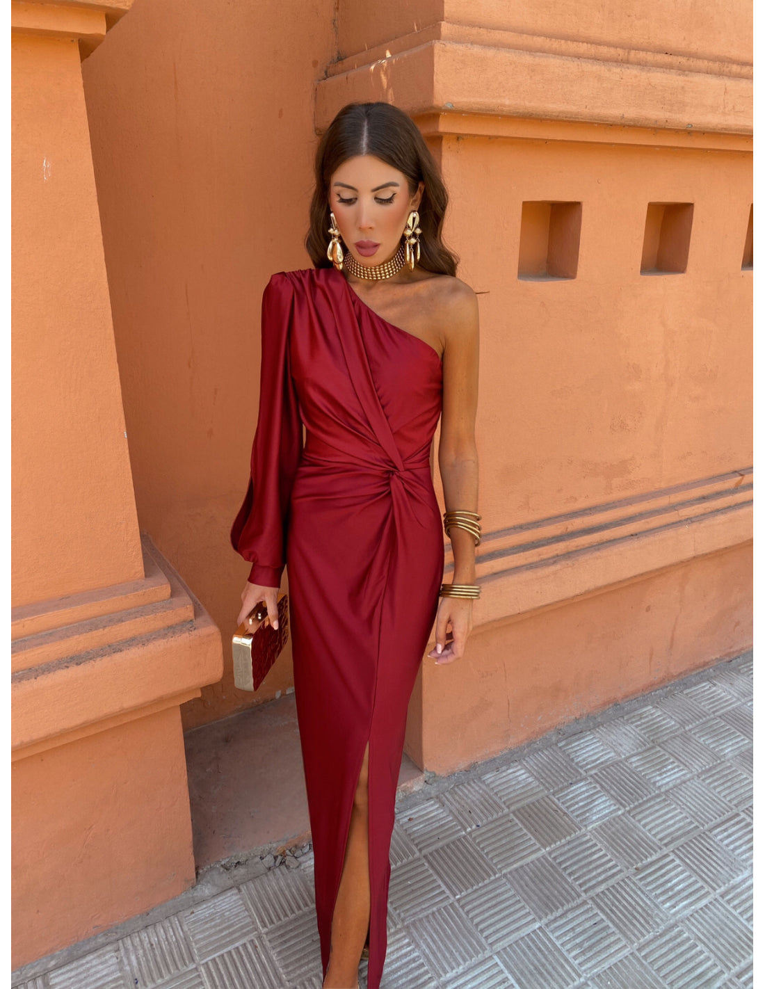 Glam-One-Shoulder Dress