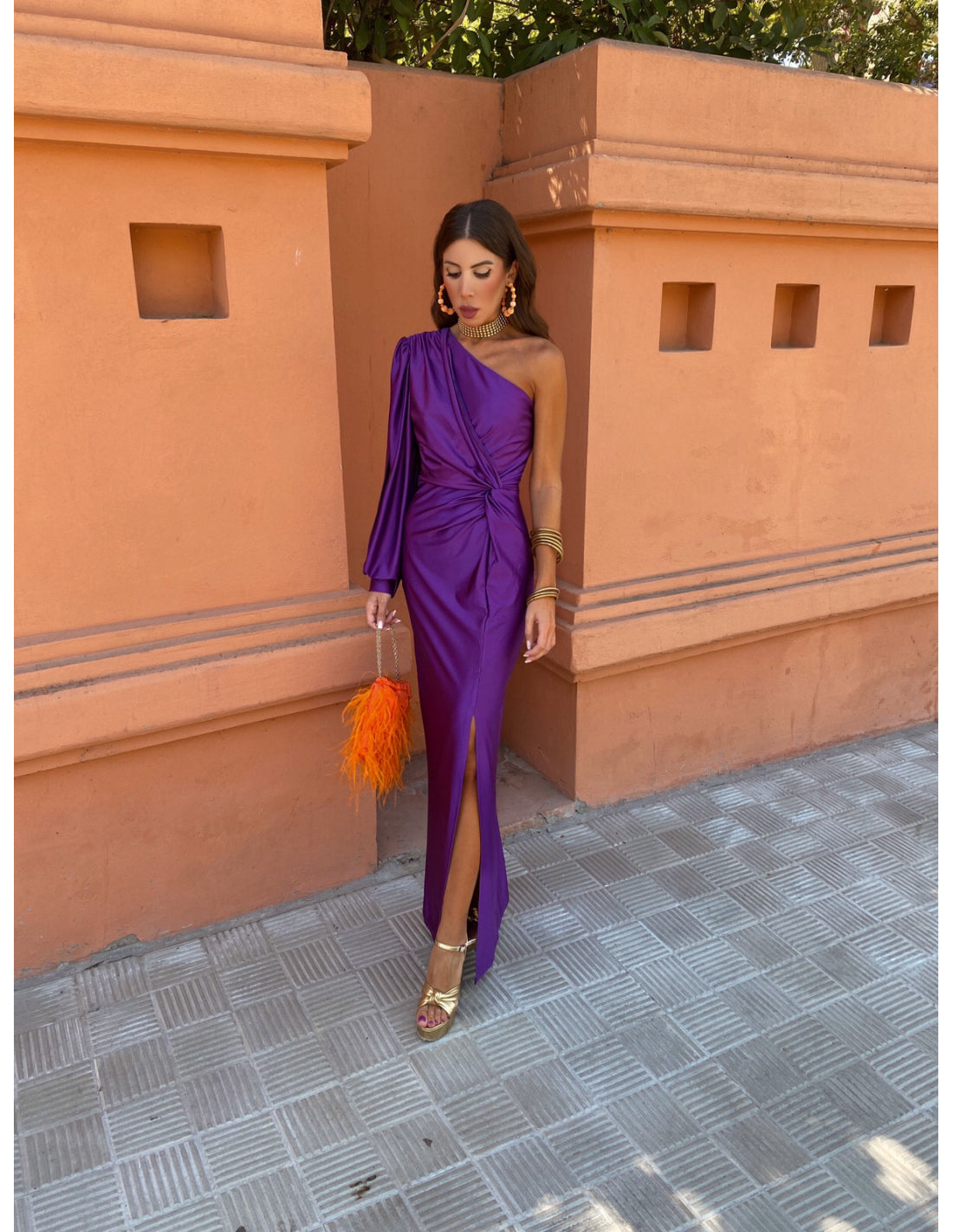 Glam-One-Shoulder Dress