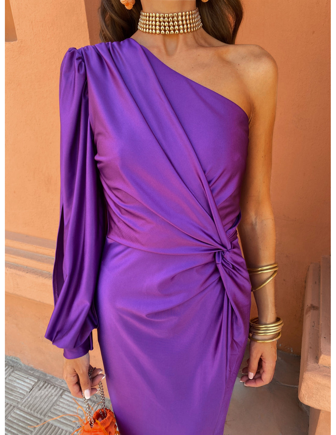 Glam-One-Shoulder Dress