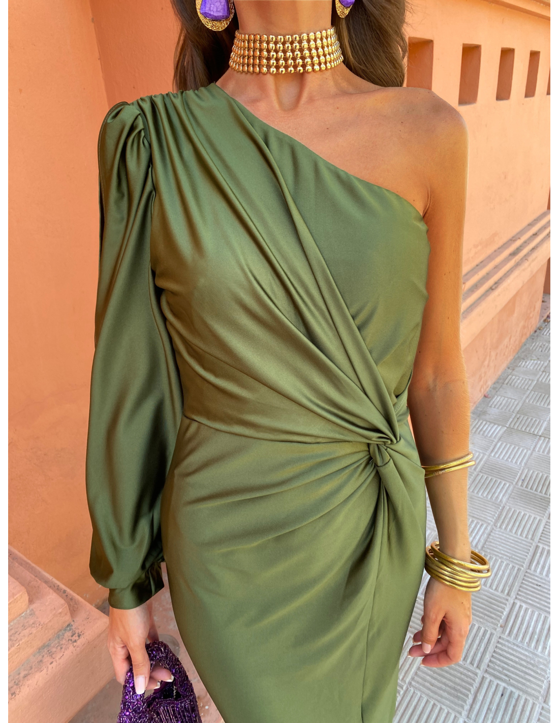Glam-One-Shoulder Dress