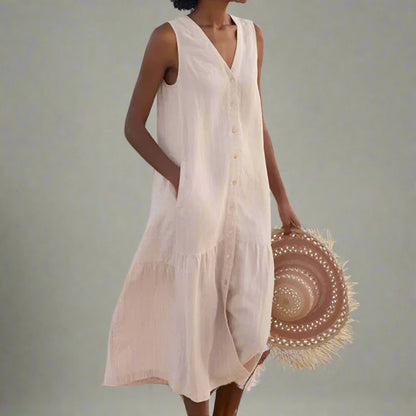 Cooling V-Neck Dress