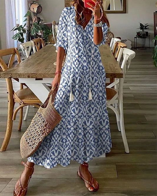 Chic Boho Maxi for Tummy Confidence