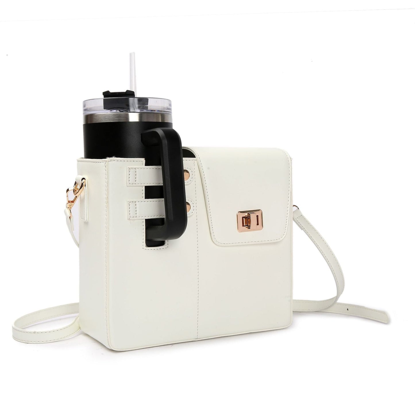 Hands-Free Tumbler Crossbody Bag