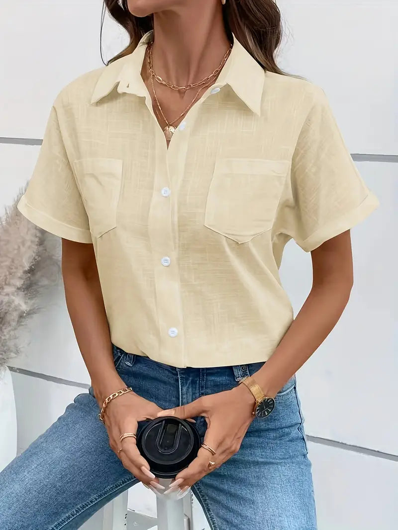 Easy-Care Cotton Blouse