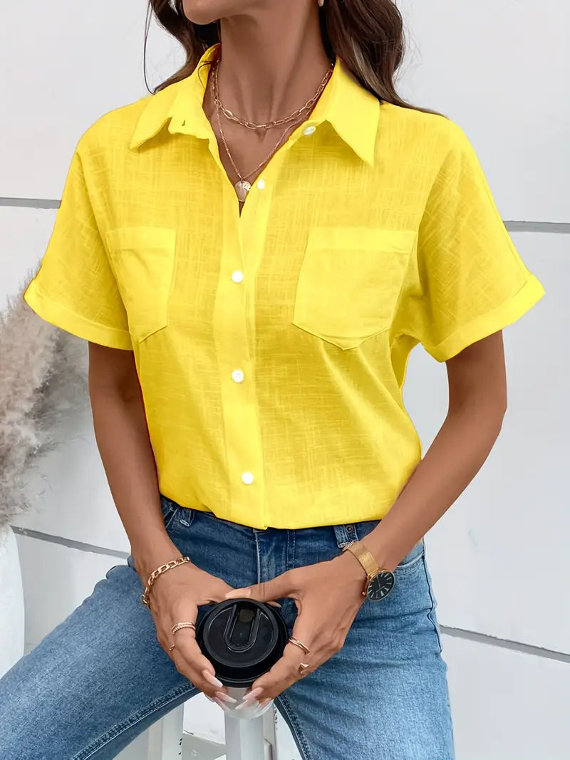 Easy-Care Cotton Blouse