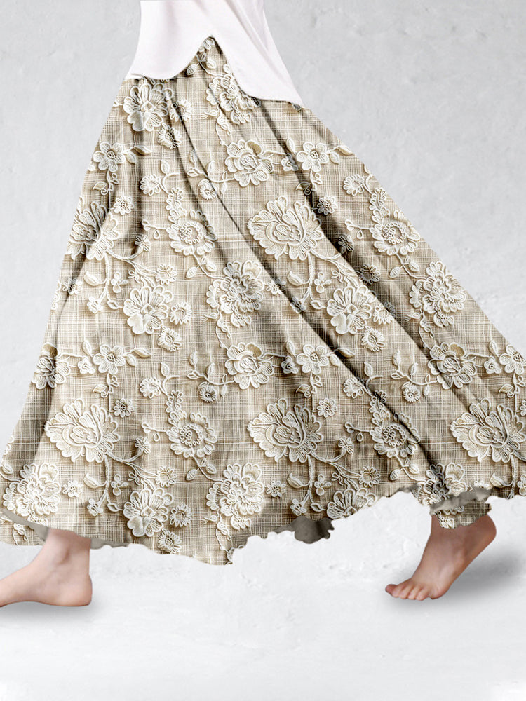 Flattering All-Day Lace Skirt