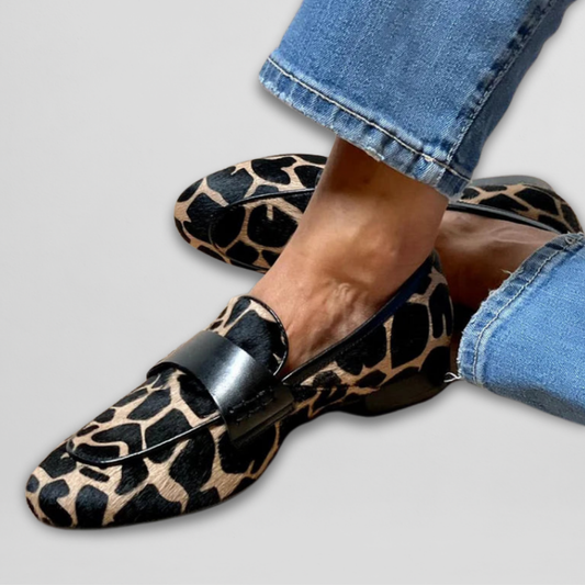 Bold Animal Print Loafers