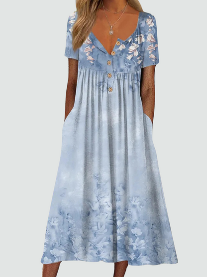 All-Day Floral Comfort Dress