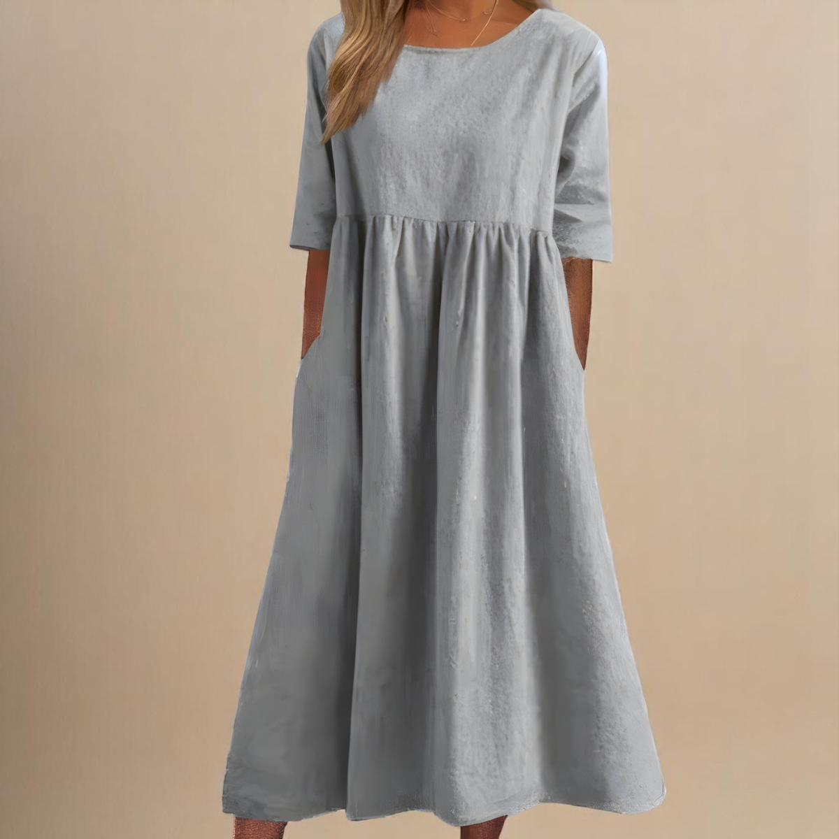 Effortless Airy Cotton Summer Dress