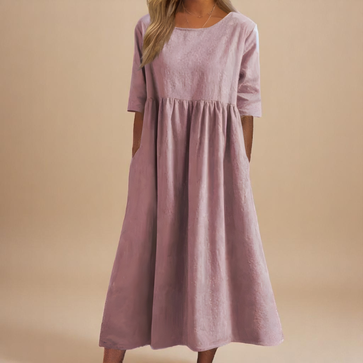 Effortless Airy Cotton Summer Dress