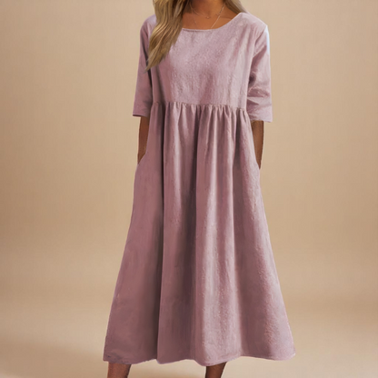 Effortless Airy Cotton Summer Dress
