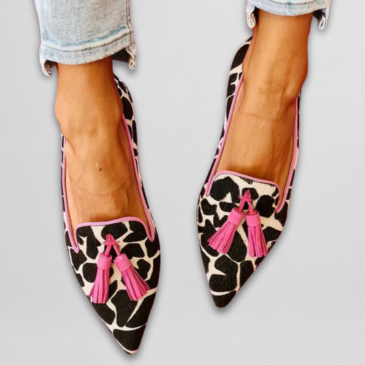 Playful Animal-Print Loafers