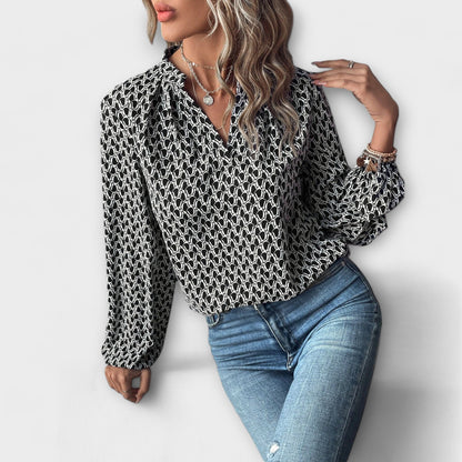 Elegant Geometric Blouse