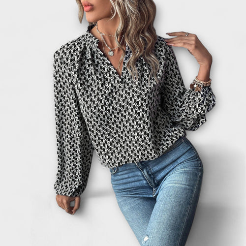 Elegant Geometric Blouse