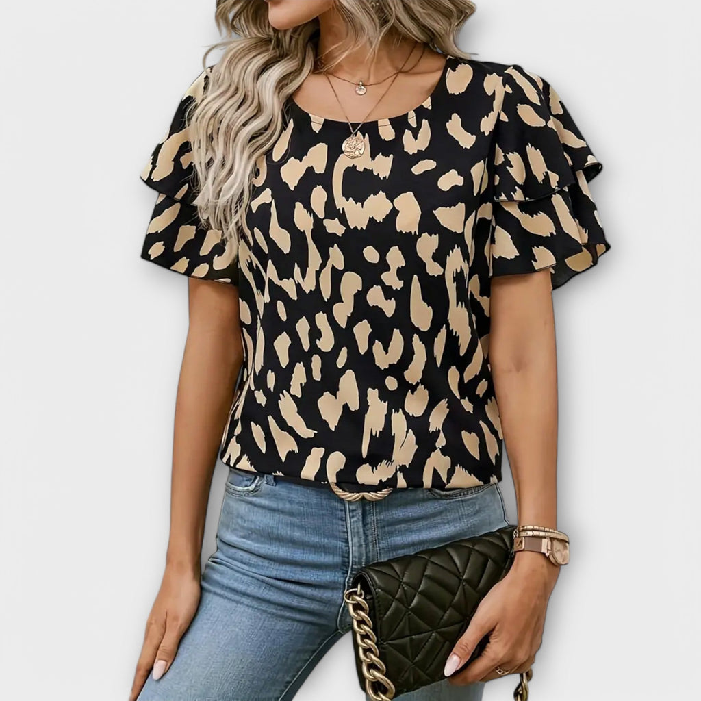 Imaginative-Print Relaxed Blouse