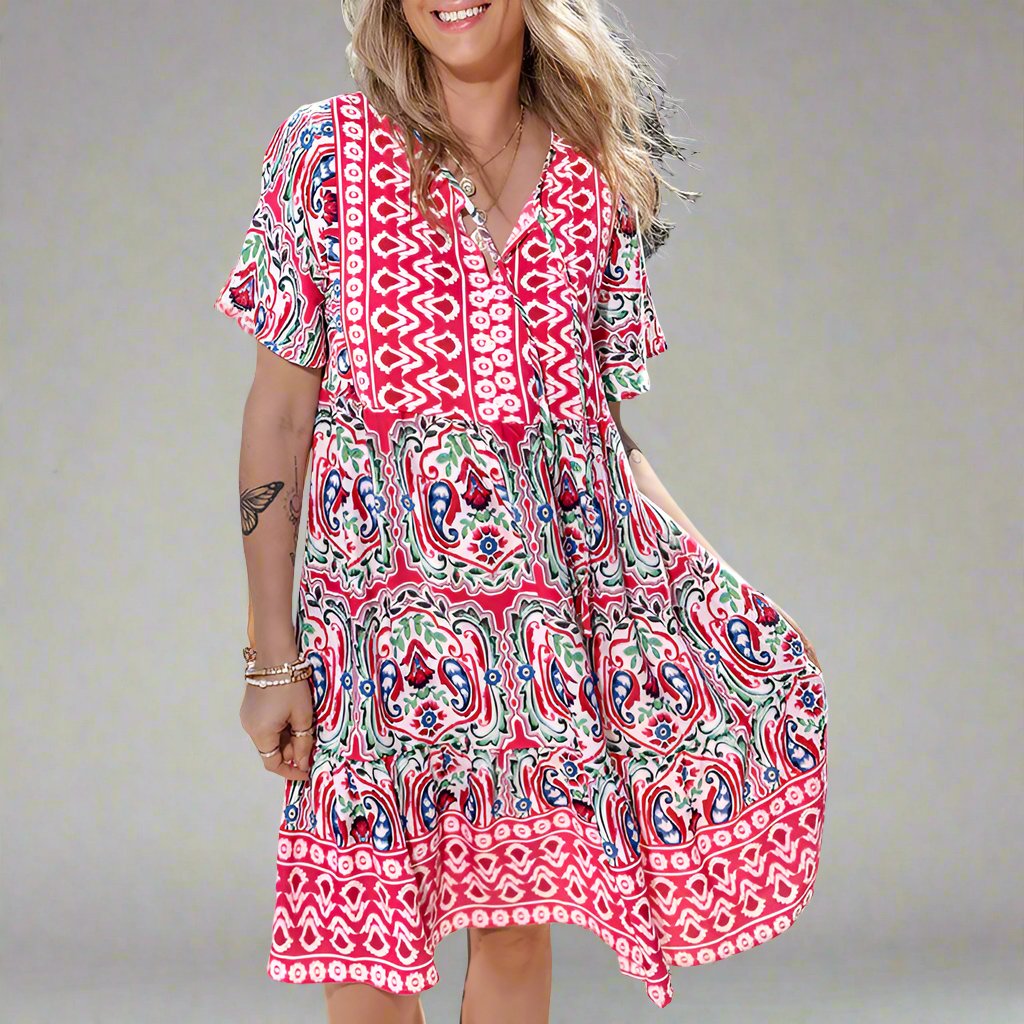 Vibrant Summer Comfort Dress