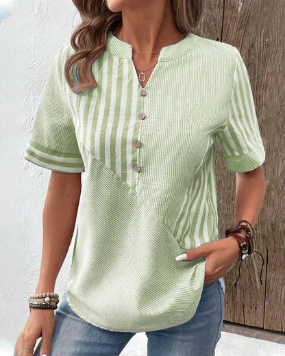 Soft-Comfort Striped Blouse