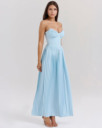 Dreamy Ocean Blue Maxi Dress