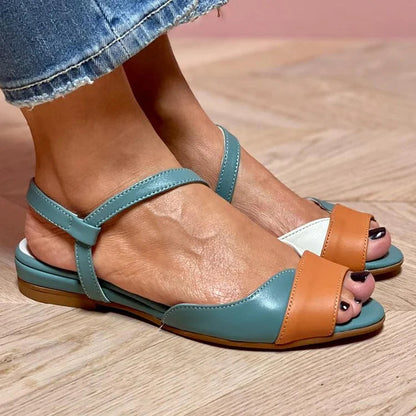 Sculpting Tricolor Sandals