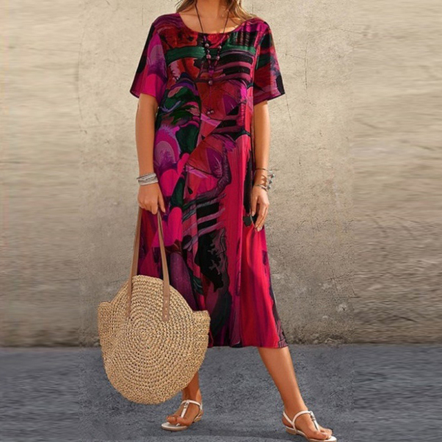 Artistic Comfort Printed Dress