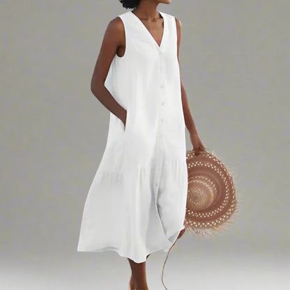 Cooling V-Neck Dress