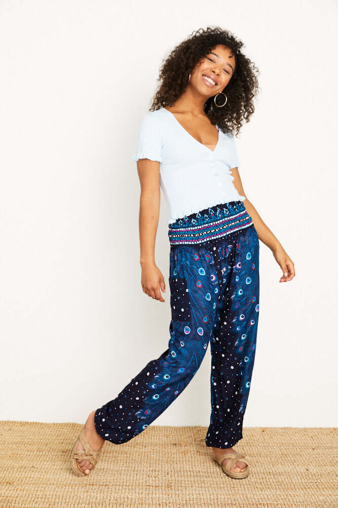 Gentle-Support Harem Trousers
