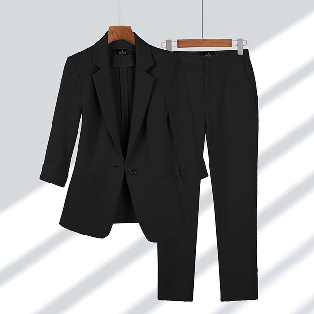 Timeless-Chic Blazer & Trousers