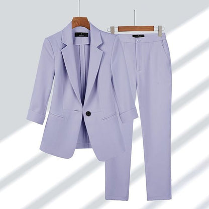 Timeless-Chic Blazer & Trousers